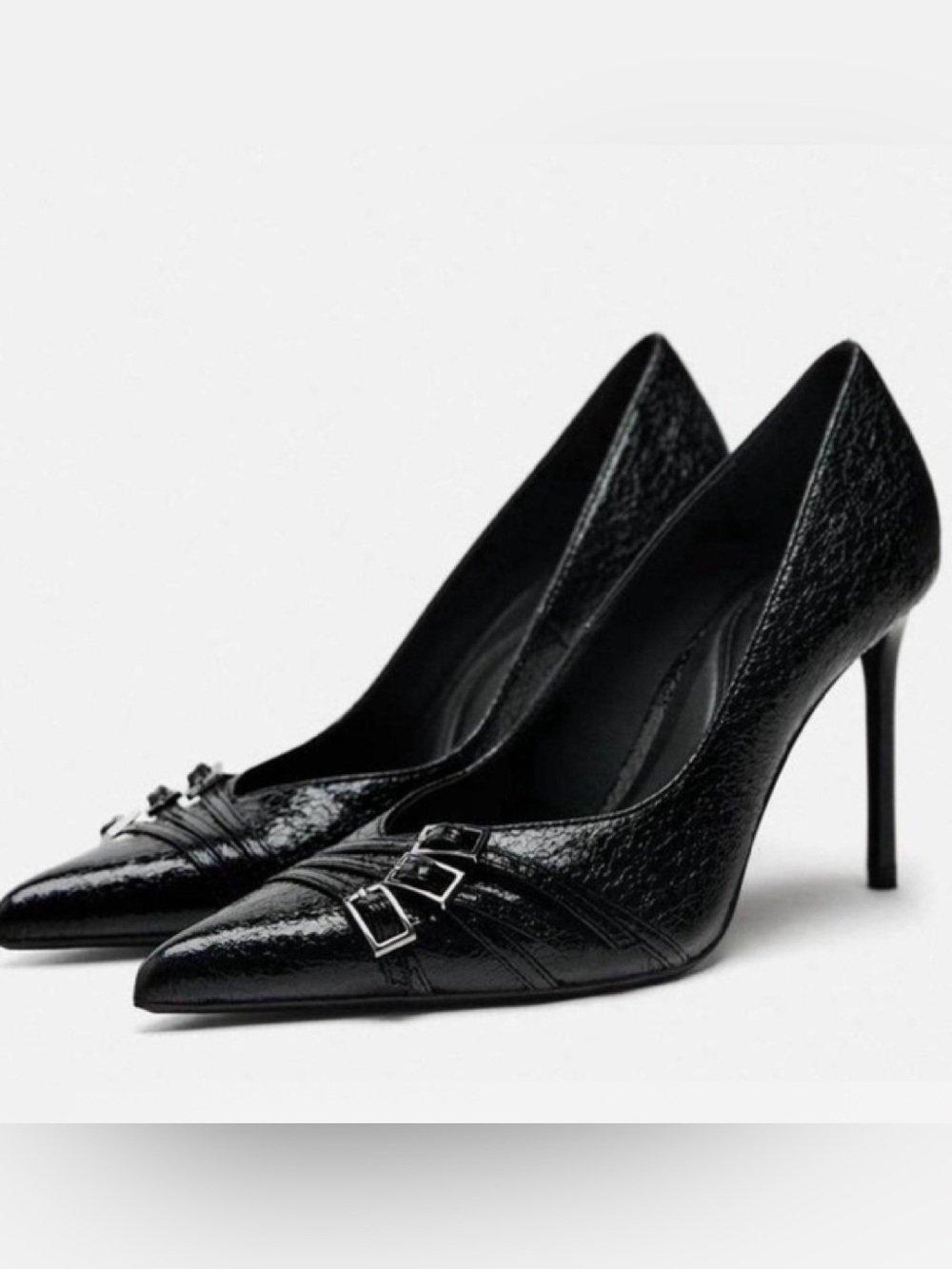 ZARA BUCKLED STRAP HIGH HEELED SHOES. Size 9. New with tag.